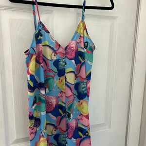 Show Me Your MuMu Multicolor Fish Print Dress